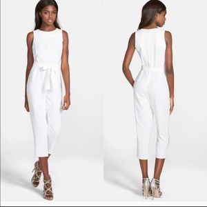 White jumpsuit with waist tie from Nordstrom